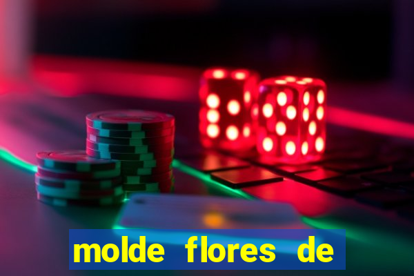 molde flores de papel para imprimir